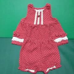 90 パンプルムース 赤☆ドットのサムネイル