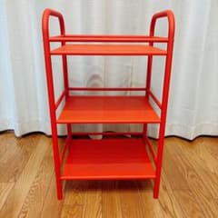 廃盤品 IKEA 3段 ワゴン DRAGGAN キャスターなし レッド 赤 - メルカリ