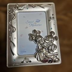 ★新品★Disney ミッキー ミニー フォトフレーム シルバー インテリア