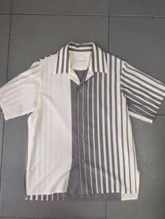 【美品】ETHOSENS 半袖シャツ 白・グレー ストライプ 美品】ETHOSENS 半袖シャツ 白・グレー ストライプ - メルカリ