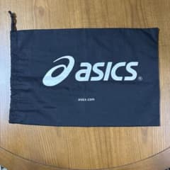 asics アシックス シューズケース 巾着袋 ブラックのサムネイル