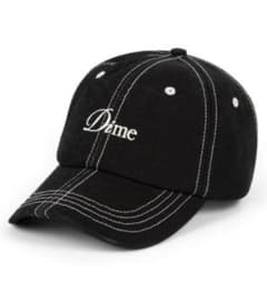 レア Dime 刺繍ロゴ キャップ 黒のサムネイル
