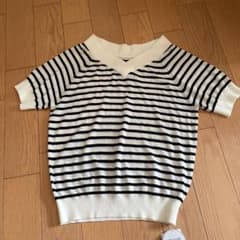 新品★ViS可愛いボーダーカットソーLのサムネイル