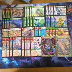 格安デッキ デュエマ 赤緑キリフダッシュ デッキパーツ付 - メルカリ