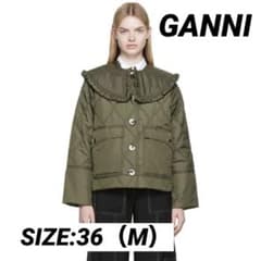 新品未使用⭐︎⭐︎【GANNI 】襟付きキルティングジャケットのサムネイル