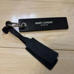 SAINT LAURENT ブラックレザー キーホルダーのサムネイル