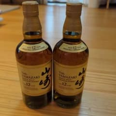 セール★サントリーシングルモルトウイスキー2本セット【山崎】12年新品★未開封のサムネイル