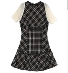ANDMARY Lulu check set mini dress black - メルカリ