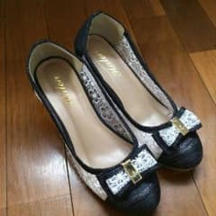 Lサイズ  レースパンプスのサムネイル