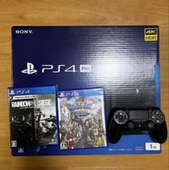 PS4 Pro 1TB CUH7200B ソフト2本付き 動作確認、初期化済みのサムネイル