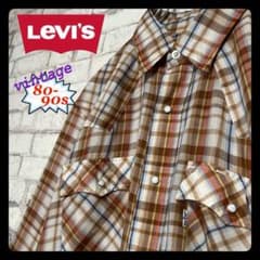 【80-90s】LEVI'S リーバイス ウエスタン チェックシャツ