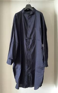 今週限定値下げ yohji yamamoto y's ロングシャツ 黒のサムネイル