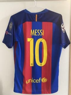 FCバルセロナ　16-17シーズン　ユニフォーム　メッシ　Mサイズのサムネイル