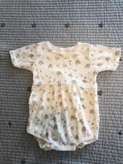 コットン花柄ロンパース 80のサムネイル