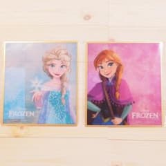ディズニーストア クリア色紙 アナと雪の女王 アナ エルサ