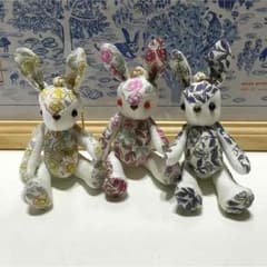 【専用】chobo様  手足の動くうさこチャーム  ミナペルホネン×リバティのサムネイル