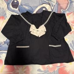 sakumam様専用　スモック　セーラー　ハンドメイド　白リボン　ボタンなしのサムネイル