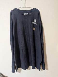 Carhartt 長袖ポケT 2XL 企業ロゴ ゆるだぼ ロンTのサムネイル