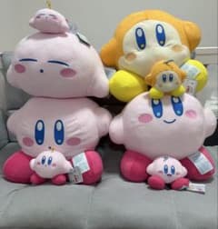 ラウンドワン限定 カービィのふんわりランドリーBIGぬいぐるみ マスコット全8種のサムネイル