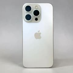 【美品】Apple社　iPhone 15 Pro ホワイトチタニウム 256GBのサムネイル
