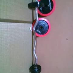 FR Wシャフトバーベル　計50Kg　筋トレのサムネイル