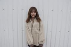 コーデュロイビックシャツ　ベージュのサムネイル