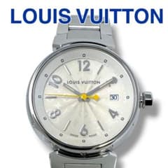 ルイヴィトン タンブール Q121K デイト レディース 腕時計 ブランド 美品