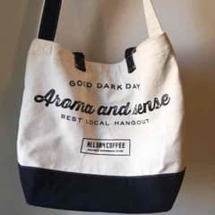 【ALL DAY COFFEE】キャンパストートバック(ジッパー付き)のサムネイル