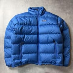 00s patagonia パッカブルダウンジャケット ブルー 肉厚 L - メルカリ