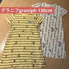 グラニフ graniph ワンピース130cm スヌーピー/トム&ジェリー 中古のサムネイル