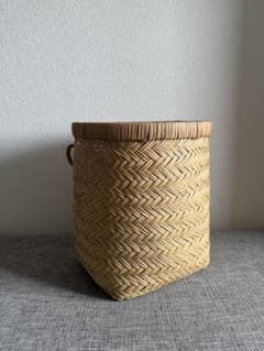 民藝 vintage 鳥越竹細工 竹籠 収穫籠 つぼけ 大 古道具 民藝 vintage 鳥越竹細工 竹籠 収穫籠 つぼけ 大 古道具 - メルカリ