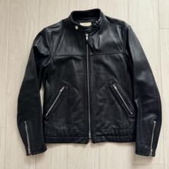UNITED ARROWS】山羊革製シングルライダースレザージャケット - メルカリ