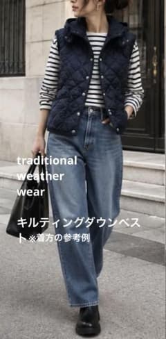 TRADITIONAL WEATHERWEAR キルティングベスト フード付き - メルカリ