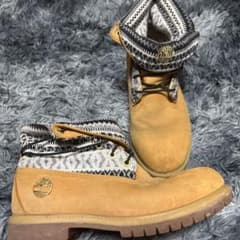 Timberland ブーツ 折り返し ニット柄 メンズのサムネイル