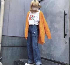 【早い者勝ち】　ダブルクローゼット　wcloset　オレンジ　カーディガンのサムネイル