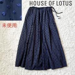 未使用タグ付き HOUSE OF LOTUS ドット刺繍 ラップ風スカート 未使用タグ付き HOUSE OF LOTUS ドット刺繍 ラップ風スカート
