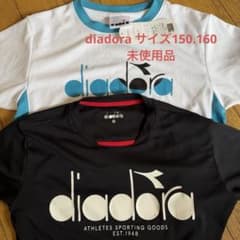 diadora スポーツ Tシャツ　サイズ150.160 ホワイト/ブラックのサムネイル