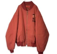 【レア】山本寛斎 刺繍プリントビッグデザイン ブルゾン ヘビージャケットLのサムネイル