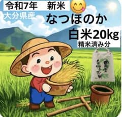 令和7年 新米 大分県産なつほのか 白米20㎏キロ 精米済み分 お米こめ