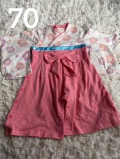 袴ロンパース　子ども服のサムネイル