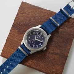 □ CYMA □シーマ ミリタリーウォッチ 腕時計 ネイビー - メルカリ