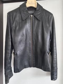 Banana Republic 本革レザージャケット ブラックのサムネイル