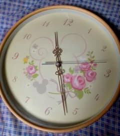 花柄ミッキー電波掛時計 直径30cm 花柄ミッキー電波掛時計 直径30cm - メルカリ