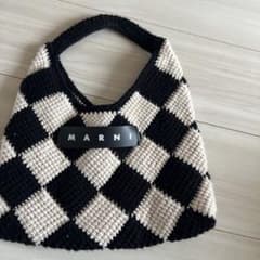 MARNI ハンドバッグ チェッカーボード柄 - メルカリ