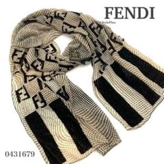 フェンディ FENDI スカーフ FF ズッカ ドット - メルカリ