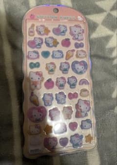 正規品　キティ　COTTON PUFFY シールのサムネイル