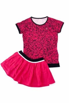 ピンク 花柄 テニスウェアセットのサムネイル