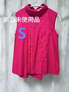 新品 UNIQLO MARNI ノースリーブ ブラウス ピンク Sのサムネイル
