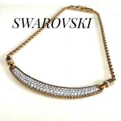 SWAROVSKI スワロフスキー チョーカータイプ ネックレス　ゴールド