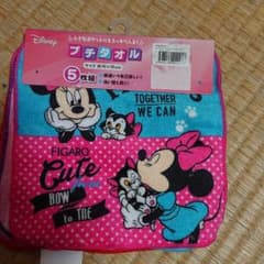 ディズニー  ミニーマウス  プチタオル  5枚セットのサムネイル
